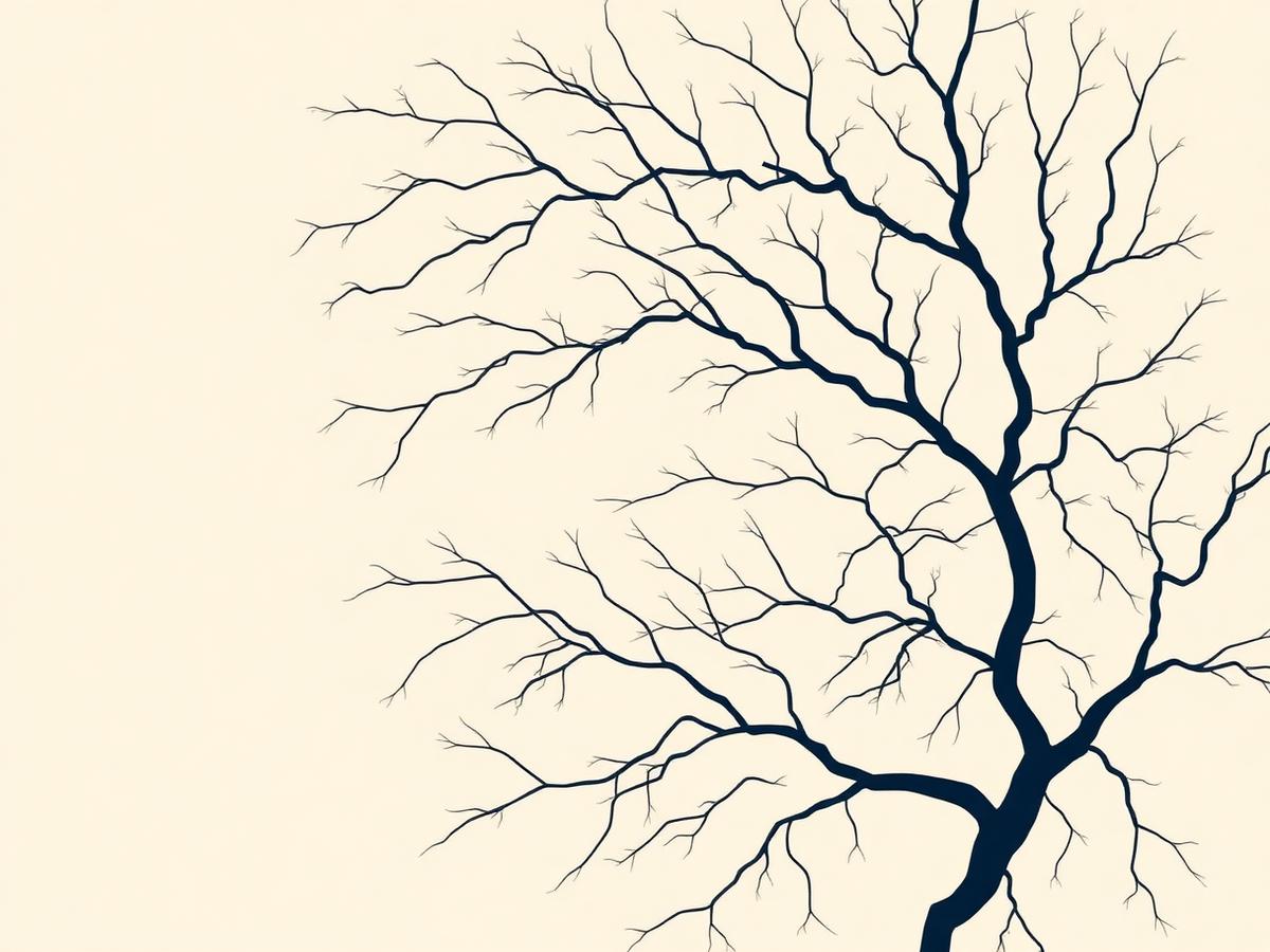 Abstract branching network resembling a neural tree